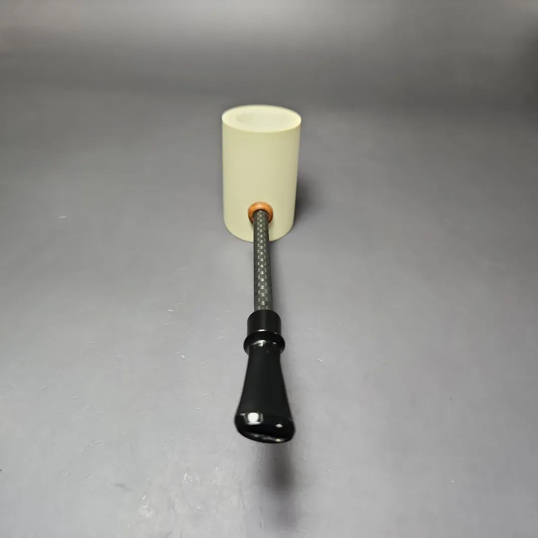 MBSD Meerschaum Deluxe Smooth Poker Block Meerschaum Pipe, New - Image 4