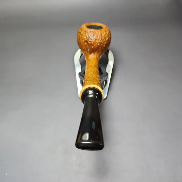 HS Studio Sandblasted Long Shank Acorn w/ Boxwood Estate Briar Pipe, Unsmoked - Image 4