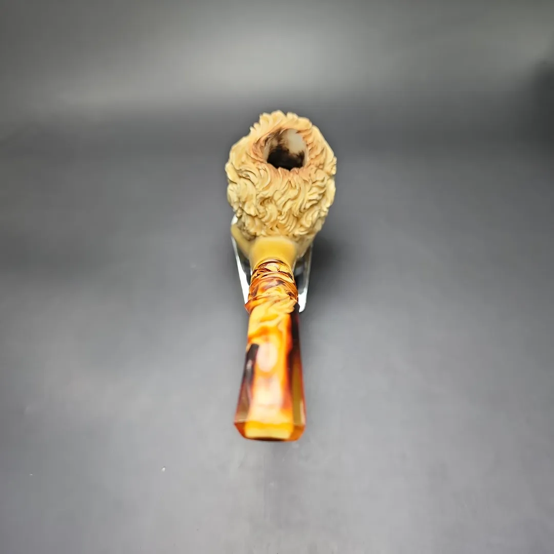 Kadir Baysal Magnum Weeping Child Estate Meerschaum Pipe, Turkish Estates - Image 4