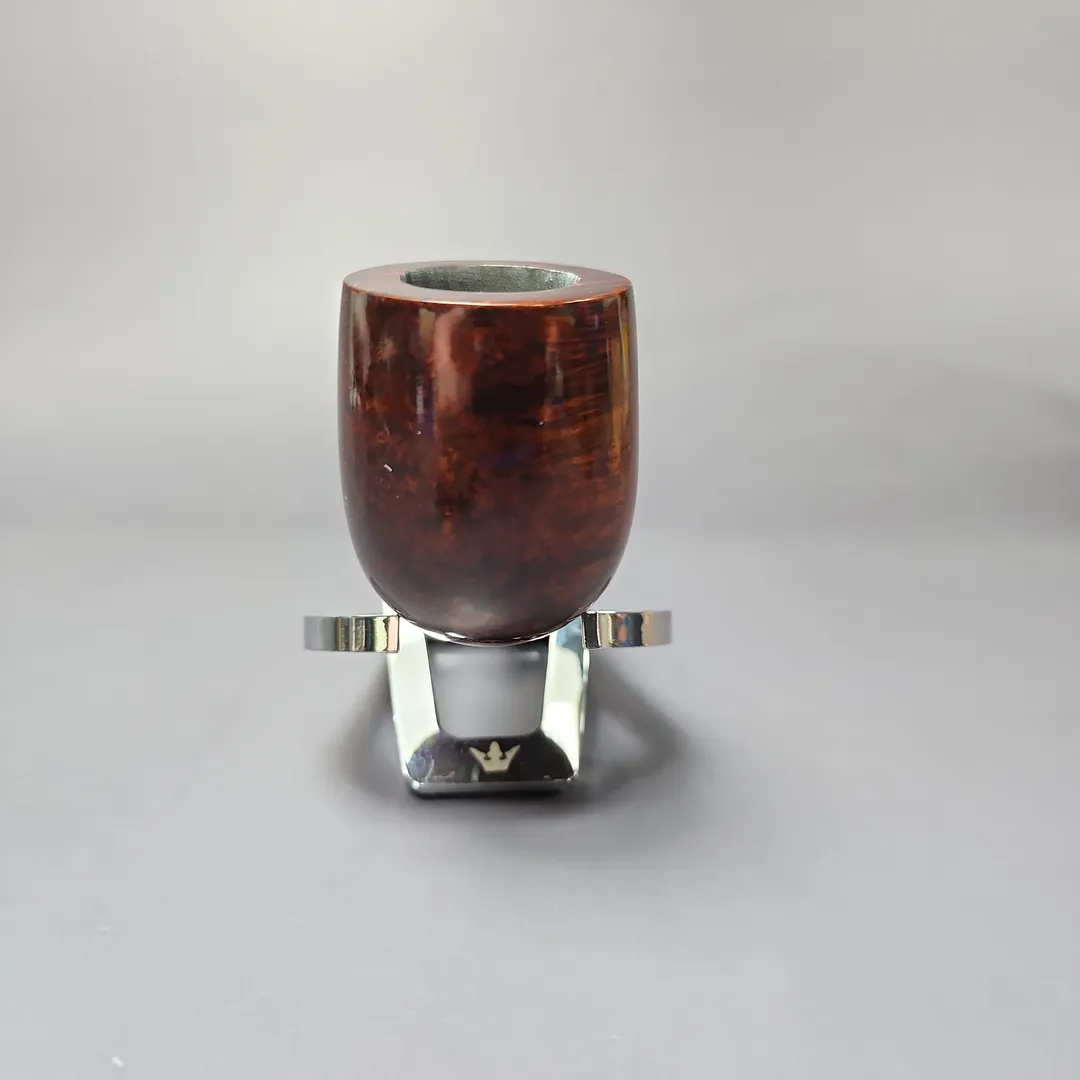 MBSD Briars Timeless Traditions 1 Smooth Billiard w/ Silver Handmade Briar Pipe, New - Image 4