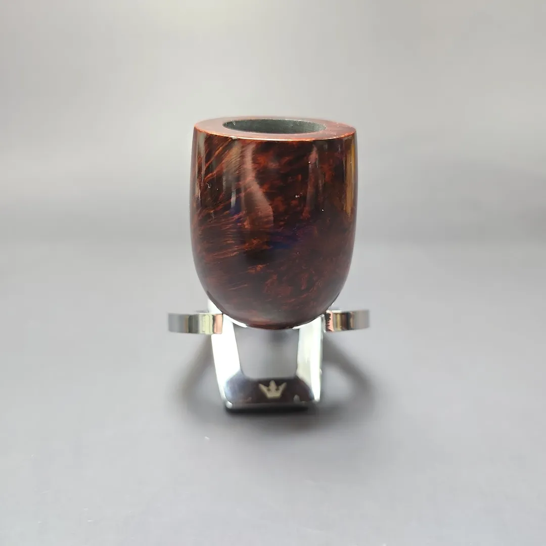 MBSD Briars Timeless Traditions 1 Smooth Billiard w/ Silver Handmade Briar Pipe, New - Image 4