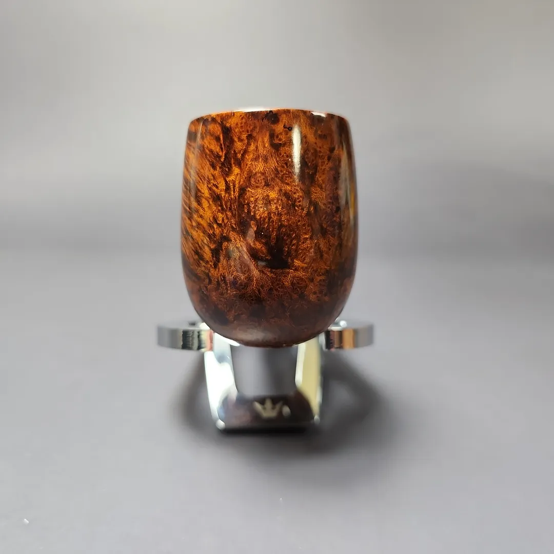 MBSD Briars Timeless Traditions 1 Smooth Billiard w/ Silver Handmade Briar Pipe, New - Image 4