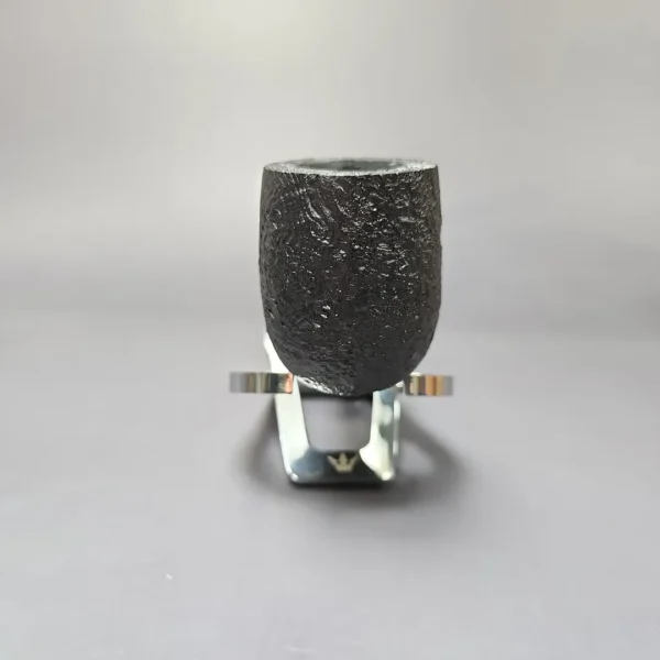 MBSD Briars Timeless Traditions 1 Sandblasted Billiard w/ Silver Handmade Briar Pipe, New - Image 4