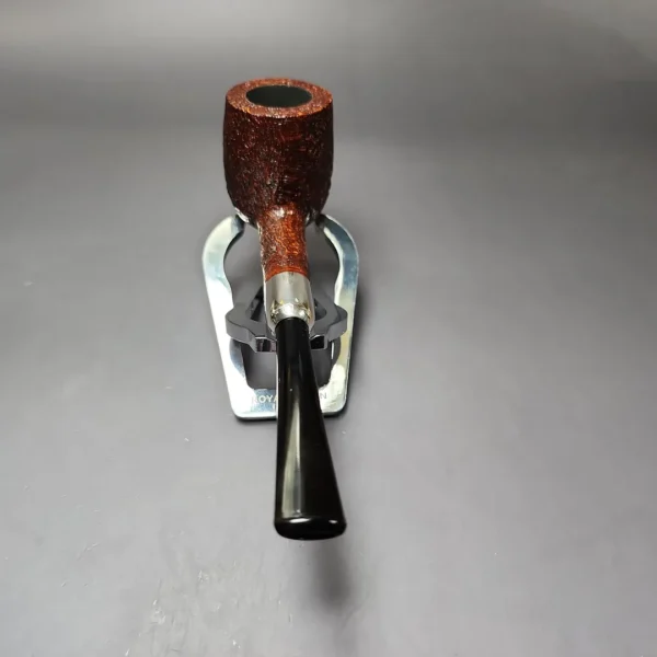 MBSD Briars Timeless Traditions 1 Sandblasted Billiard w/ Silver Handmade Briar Pipe, New - Image 4