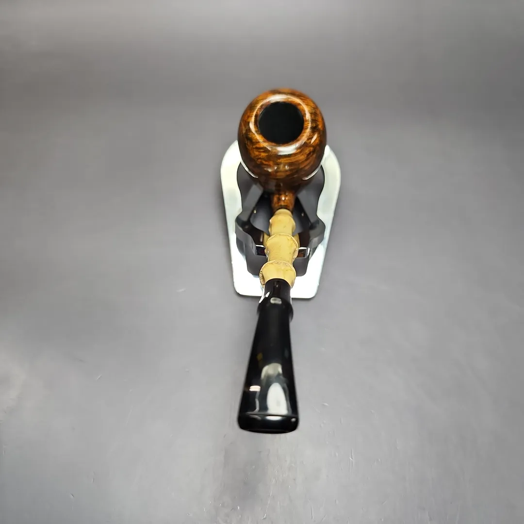 MBSD Briars Modern Masters 1 Smooth Peewit w/ Bamboo Briar Pipe, New - Image 4