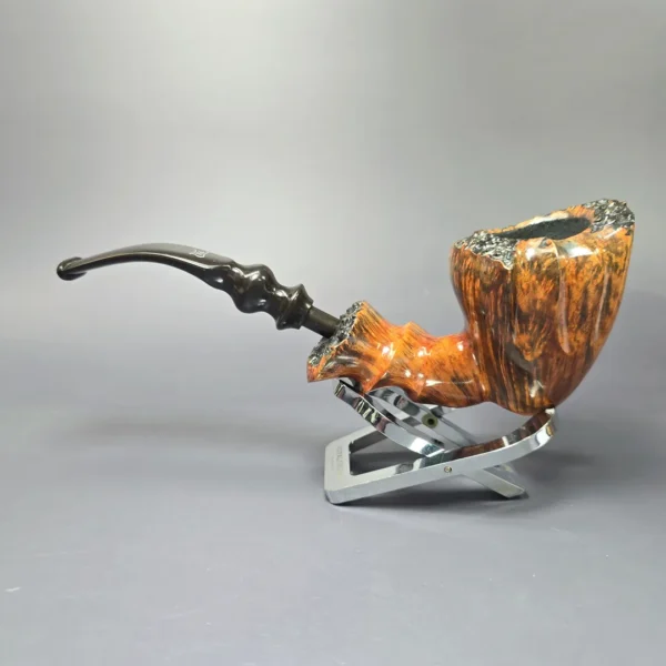 Preben Holm Fancy 100 (C5) XL Smooth Freehand Estate Briar Pipe, Unsmoked - Image 4