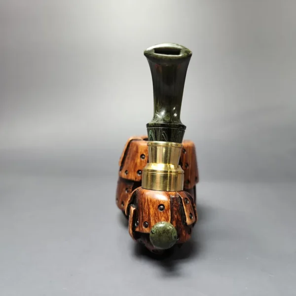 Moonlight Pipes “Steampunk” Oom Paul Handmade Briar Pipe, New - Image 4