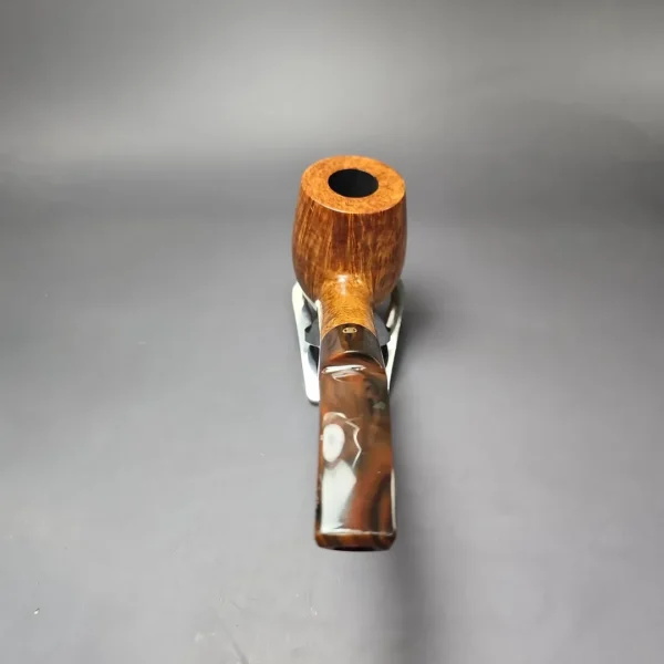 James Upshall Empire Series Old England Magnum Smooth Bent Billiard Estate Briar Pipe, Unsmoked - Image 4