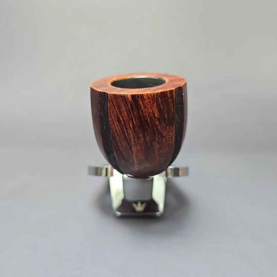 Barling's Make Family Era YOW Quaint EXEL Partially Rusticated Pot Estate Briar Pipe, English Estates - Image 4