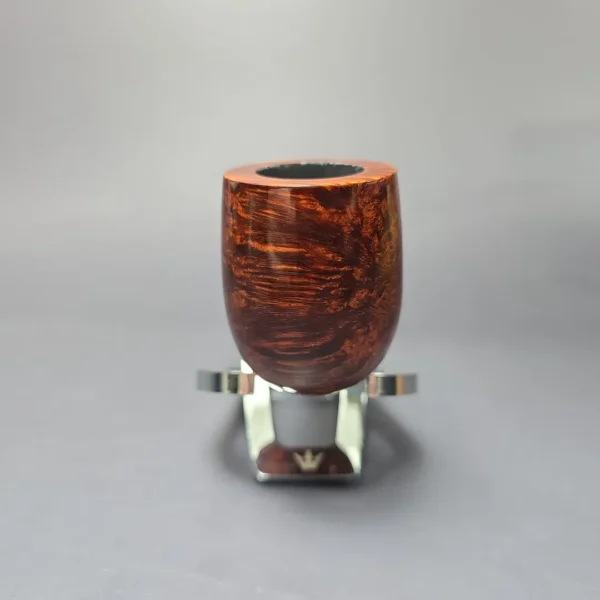 MBSD Briars Timeless Traditions 1 Smooth Billiard w/ Silver Handmade Briar Pipe, New - Image 4