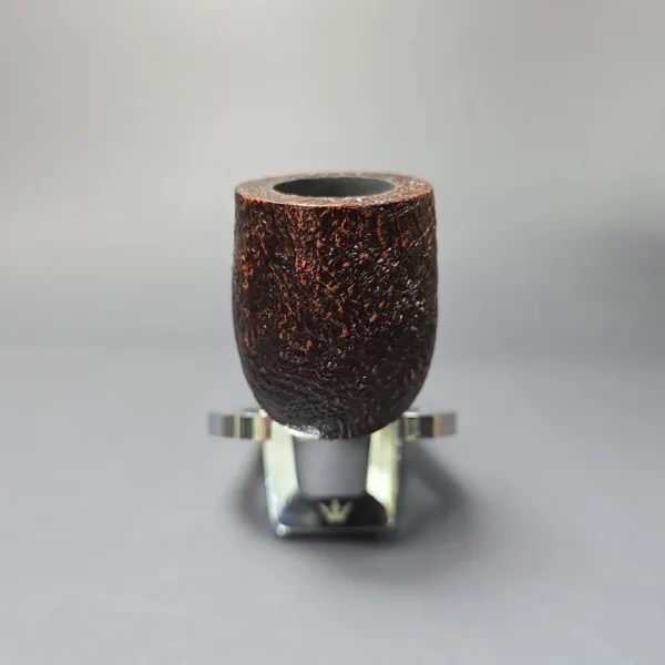 MBSD Briars Timeless Traditions 1 Sandblasted Billiard w/ Silver Handmade Briar Pipe, New - Image 4