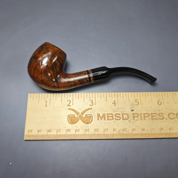 Velani Classica Extra 204 Smooth Bent Billiard Estate Briar Pipe, Unsmoked - Image 4