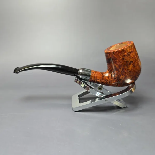 Vollmer & Nilsson Smooth Bent Billiard w/ Silver Estate Briar Pipe, Unsmoked - Image 4