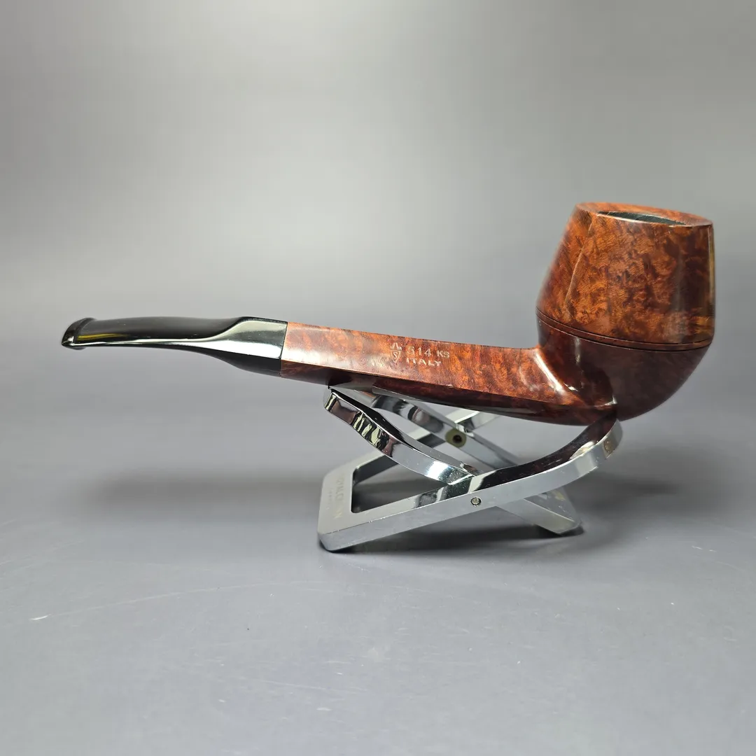 Savinelli Punto Oro 514 KS Smooth Bulldog Estate Briar Pipe, Unsmoked - Image 4