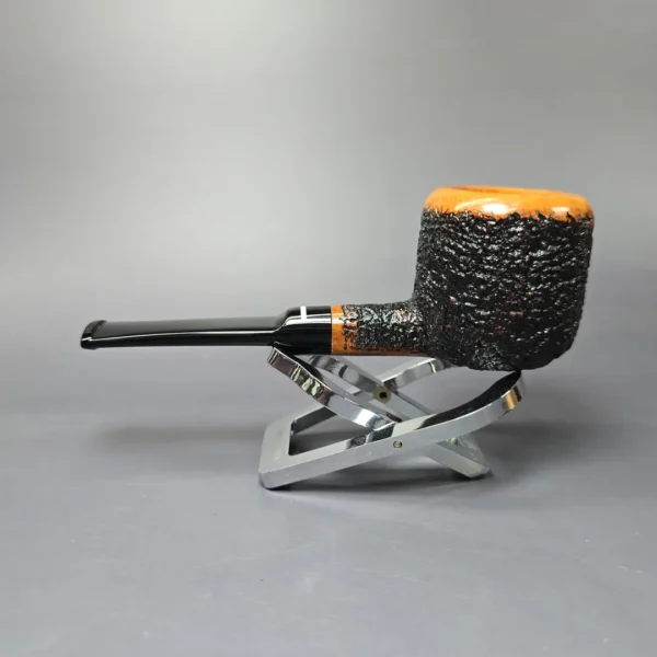 Don Carlos One Note Partially Rusticated Pot Estate Briar Pipe, Italian Estates - Image 4