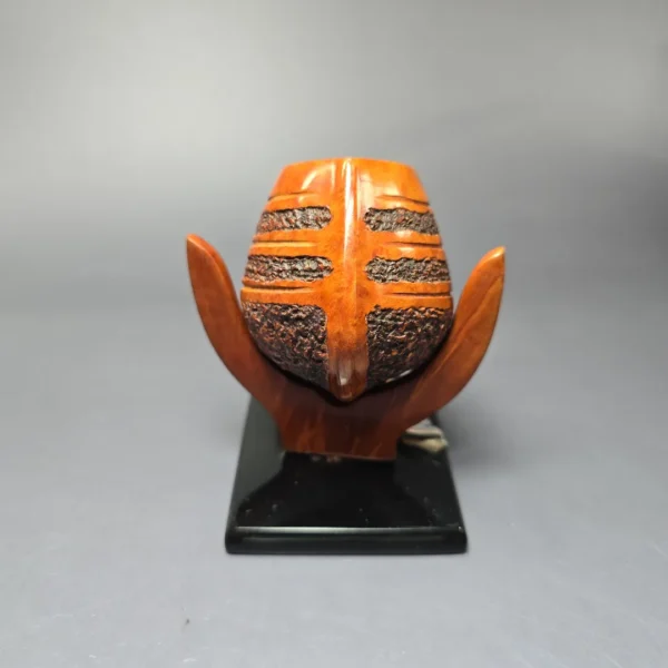 Mastro de Paja 1998 Columbus Day Pipe w/ Stand Estate Briar Pipe, Unsmoked - Image 4