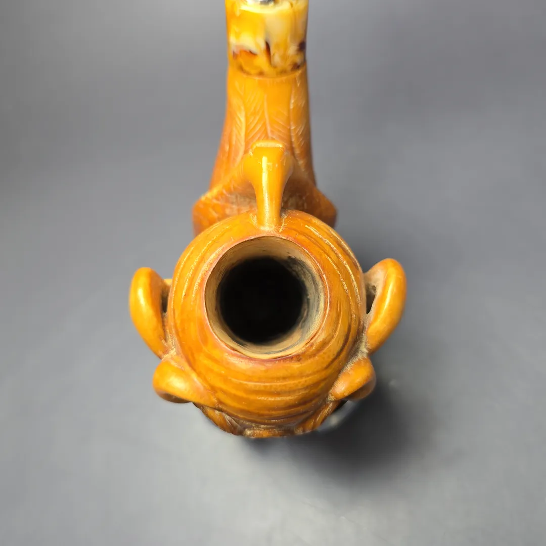 Ural (Baglan) Magnum Demon Head Estate Block Meerschaum Pipe, Turkish Estates - Image 5