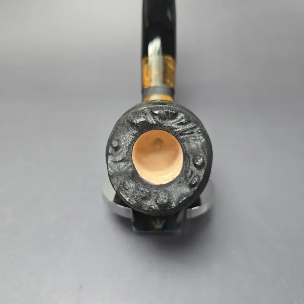 Peter Toth Spiral Sandblasted Devil Anse Handmade Briar Pipe, New - Image 5