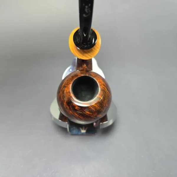 C-Pipe Smooth Oom Paul w/ Olivewood Handmade Briar Pipe, New - Image 5