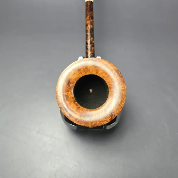 Scottie Piersel XL Relief Contrast Sandblasted Pencil Shank Pot w/ Juma Estate Briar Pipe, Unsmoked - Image 5