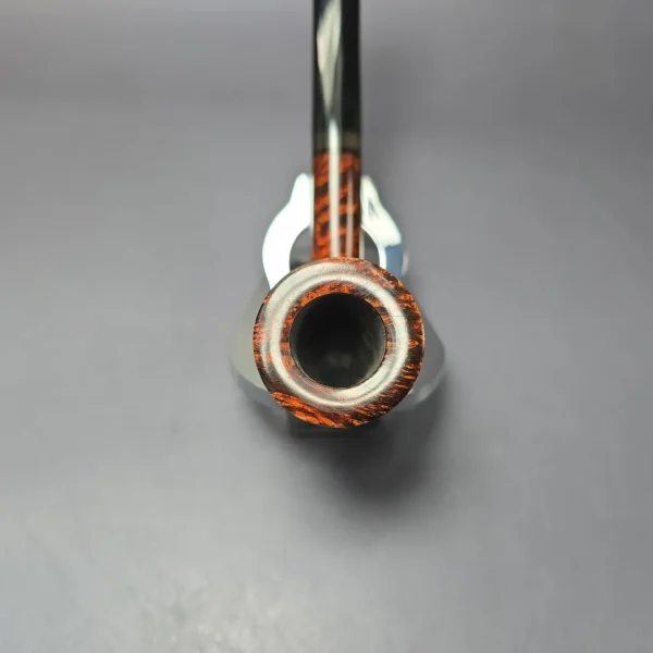 Herriot Pipes Smooth "Dan Shape Conic" Dublin w/ Horn Handmade Briar Pipe, New - Image 5