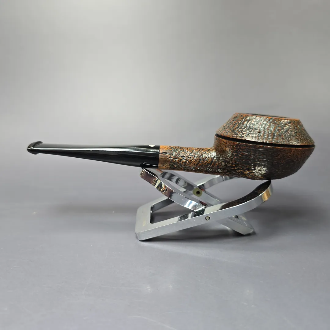 Luciano 2010 Squat Sandblasted Rhodesian Estate Briar Pipe, Italian Estates - Image 5