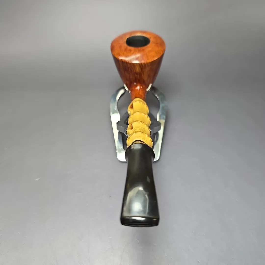 Smio Satou Smooth Dublin w/ Bamboo Estate Briar Pipe, Japanese Estates - Image 5