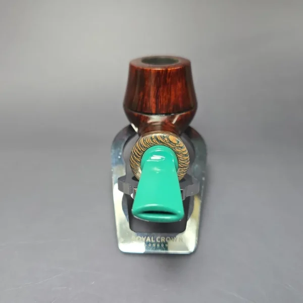 Bonsai Pipes Smooth Rhodesian w/ Stabilized Platan Handmade Briar Pipe, New - Image 5