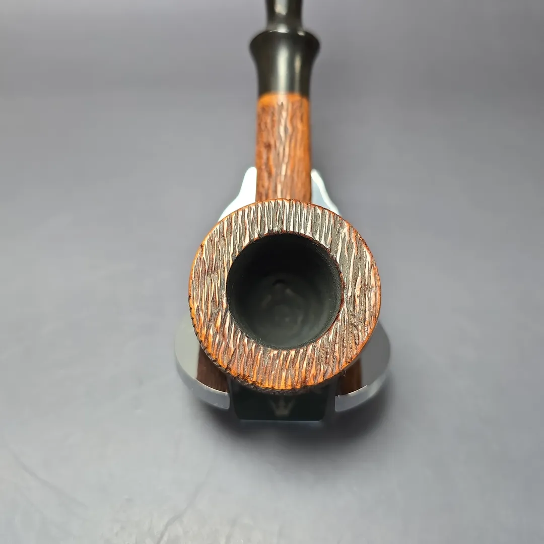 The Tinder Box Jura Partially Rusticated Pot Estate Briar Pipe, Other Estates - Image 5