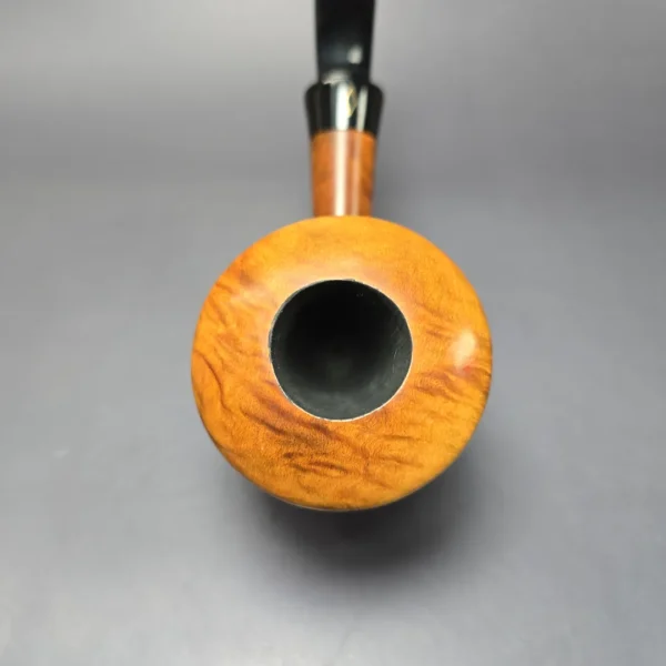 Brebbia Calabash Argento Smooth Calabash Estate Briar Pipe, Italian Estates, 9mm - Image 5