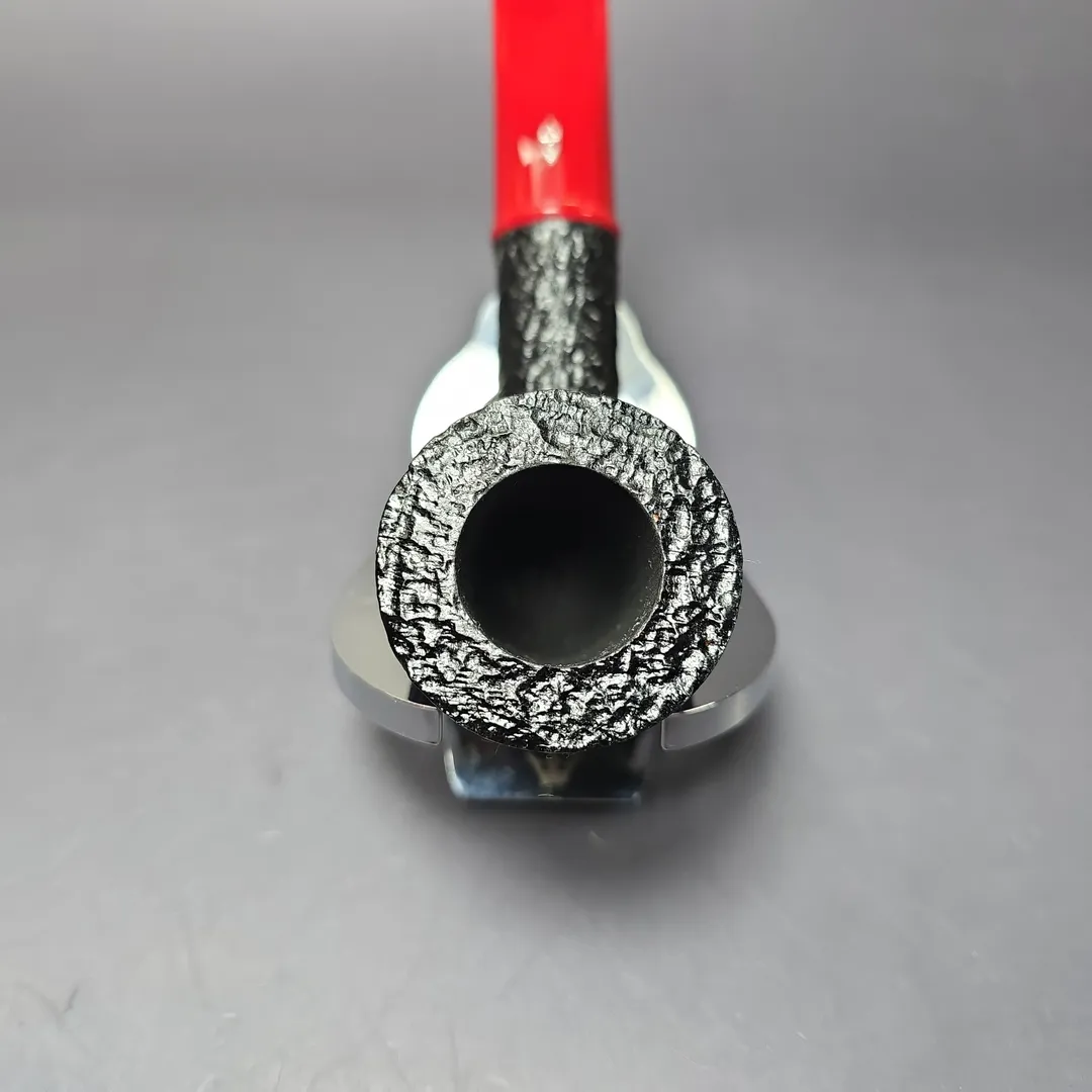 Savinelli Mini Red 409 Rusticated Dublin Estate Briar Pipe, Unsmoked, 9mm - Image 5