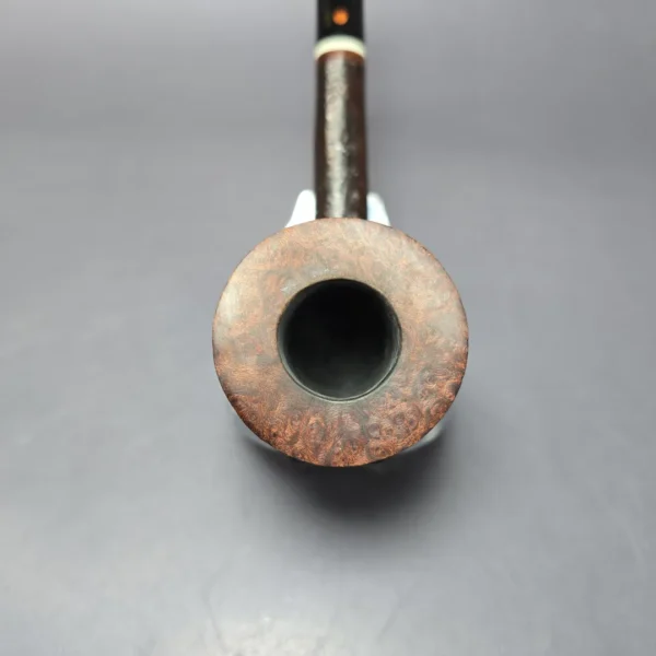 Steve Weiner 1999 Partially Sandblasted Liverpool w/ Ivorite Estate Briar Pipe, American Estates - Image 5