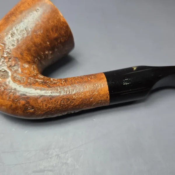 Prince of Wales Handmade Sandblasted Dublin Estate Briar Pipe, English Estates - Image 5