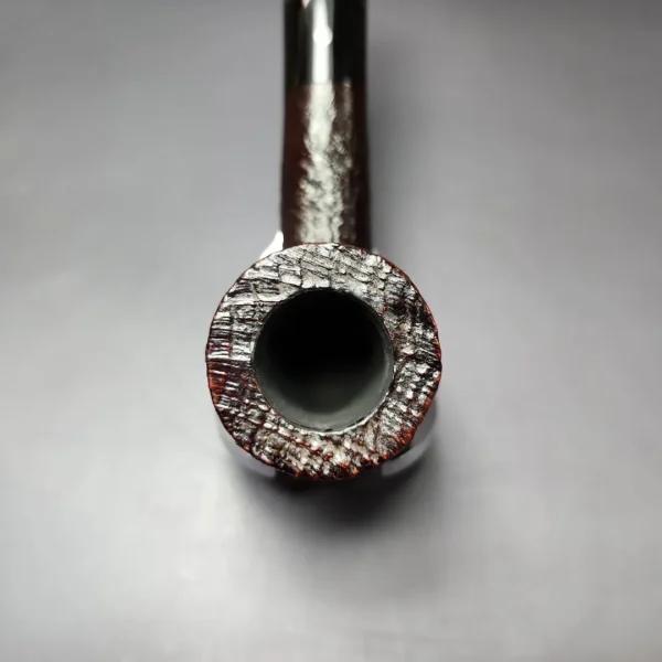 Ashton Pebble Grain ELX Sandblasted Billiard Estate Briar Pipe, English Estates - Image 5
