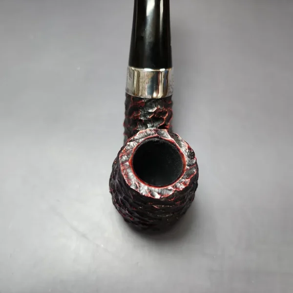 Peterson St Patrick's Day 2025 304 Rusticated Oom Paul Sitter Briar Pipe, Unsmoked - Image 5