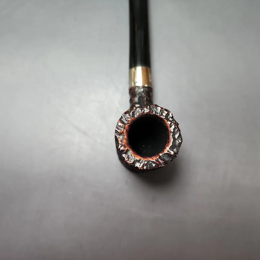 Peterson St Patrick's Day 2025 701 Rusticated Poker Estate Briar Pipe, Unsmoked - Image 5