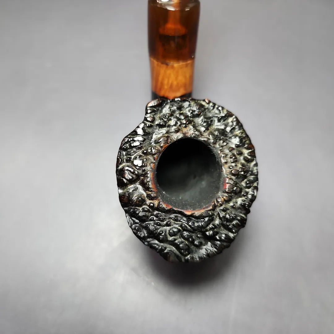 Johs Sandblasted Dublin Sitter Estate Briar Pipe, Danish Estates - Image 5