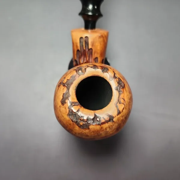 Nording Spruce Cone Partially Rusticated Freehand Estate Briar Pipe, Unsmoked - Image 5