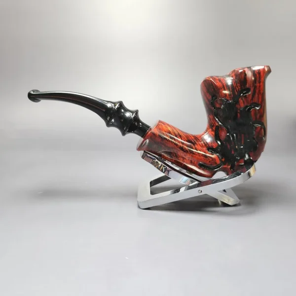 Nording Fantasy Partially Rusticated Freehand Estate Briar Pipe, Unsmoked - Image 5