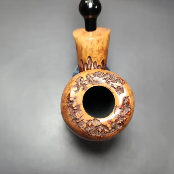 Nording Spruce Cone Partially Rusticated Freehand Estate Briar Pipe, Unsmoked - Image 5