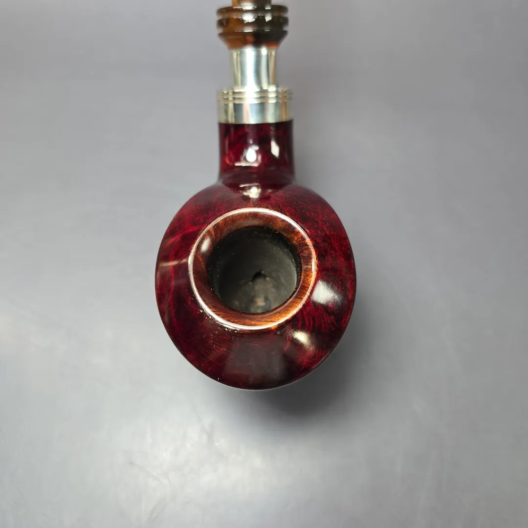 Rinaldo Egea (02) Collection Titania Silver Line (10) Smooth Whale Estate Briar Pipe, Italian Estates - Image 5