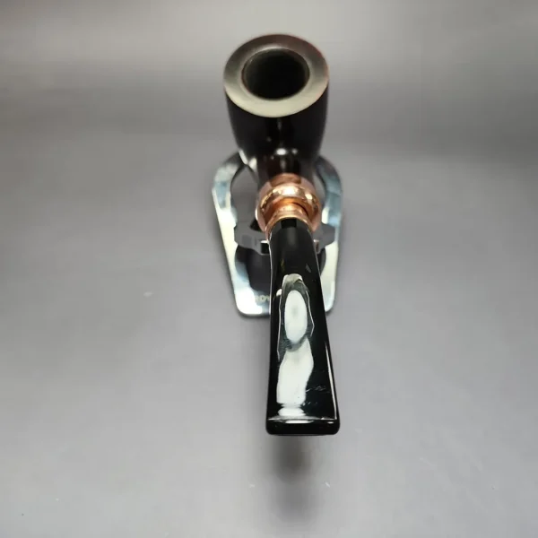 Peterson 2022 Christmas Pipe 01 Smooth Bent Pot Estate Briar Pipe, Unsmoked - Image 5