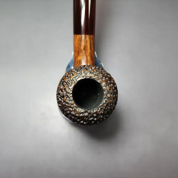 JM Boswell 2017 Partially Rusticated Rhodesian Estate Briar Pipe, American Estates - Image 5