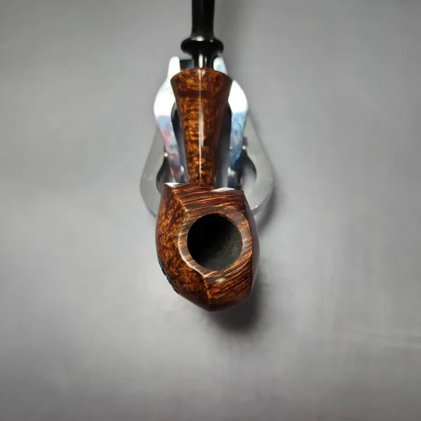 Jason Patrick Smooth Asymmetric Blowfish Estate Briar Pipe, American Estates - Image 5