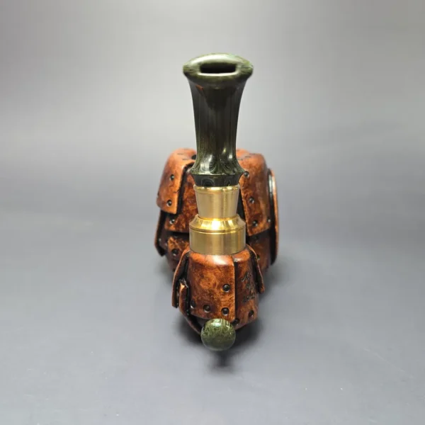 Moonlight Pipes "Steampunk" Oom Paul Handmade Briar Pipe, New - Image 5