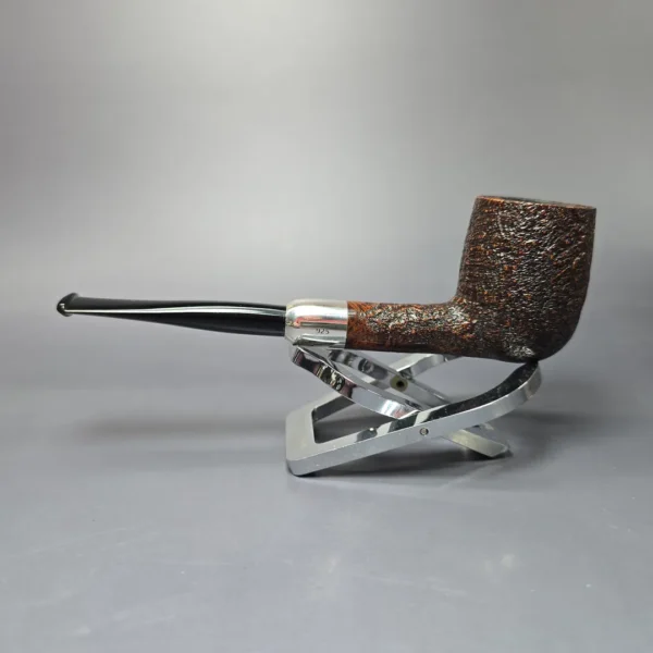 MBSD Briars Timeless Traditions 1 Sandblasted Billiard w/ Silver Handmade Briar Pipe, New - Image 5