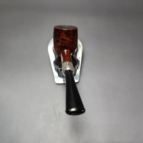 MBSD Briars Timeless Traditions 1 Smooth Billiard w/ Silver Handmade Briar Pipe, New - Image 5