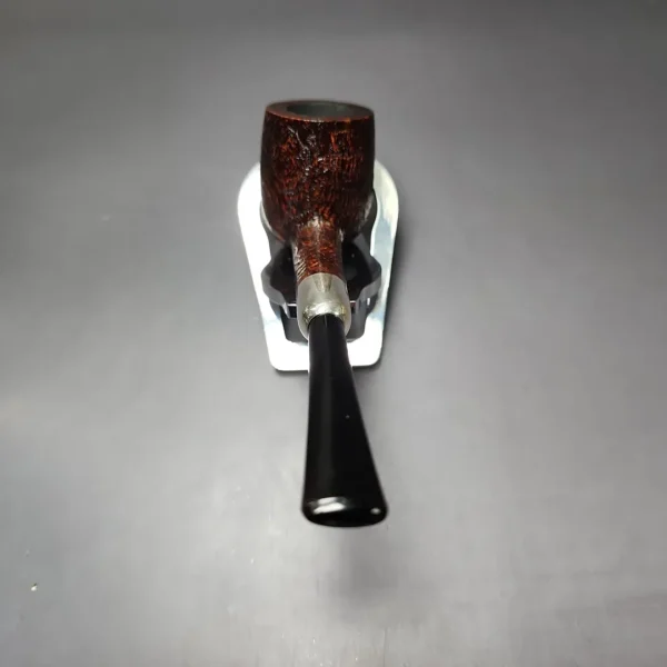 MBSD Briars Timeless Traditions 1 Sandblasted Billiard w/ Silver Handmade Briar Pipe, New - Image 5