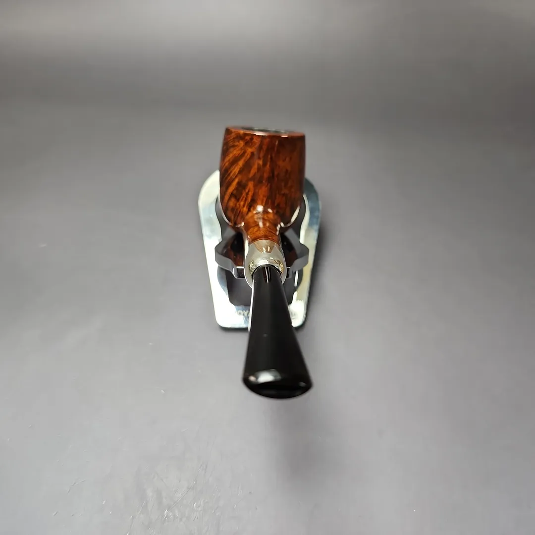 MBSD Briars Timeless Traditions 1 Smooth Billiard w/ Silver Handmade Briar Pipe, New - Image 5