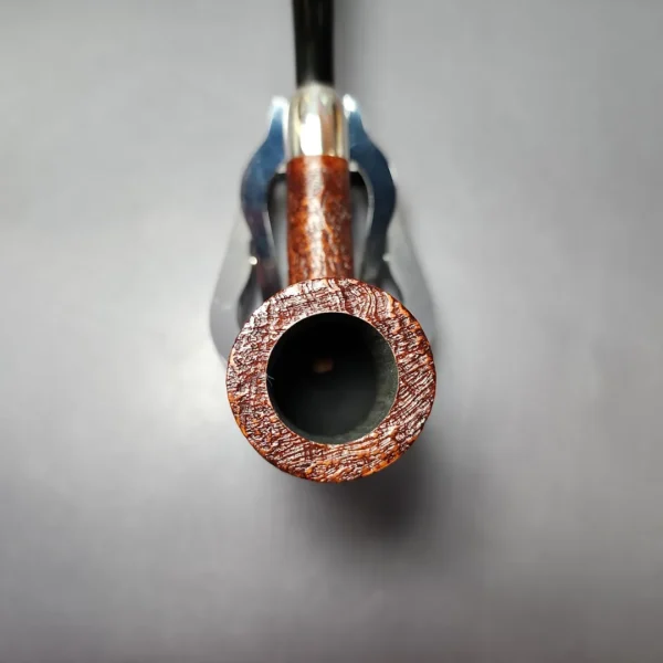MBSD Briars Timeless Traditions 1 Sandblasted Billiard w/ Silver Handmade Briar Pipe, New - Image 5